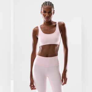Aritzia butter mini bra top Sports Bra A/B cup Small Villa Pink